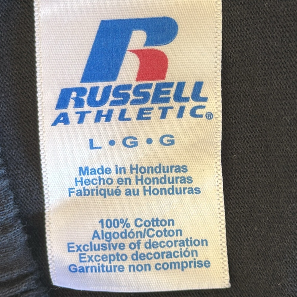 Russell Athletic black drawstring athletic shorts, size L - Picture 5 of 6